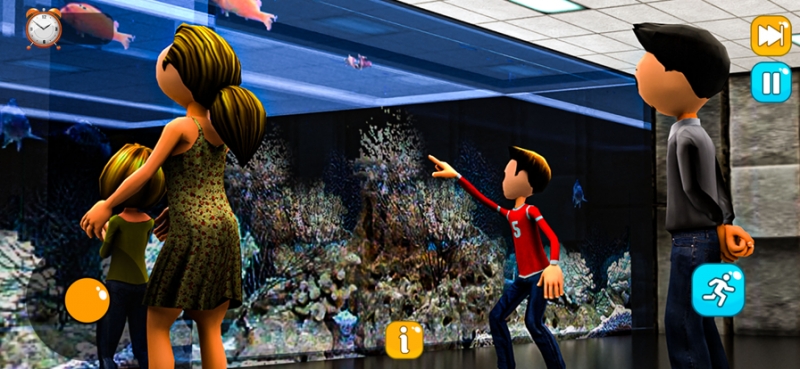 水滑道上坡公园3D模拟人生ios版2