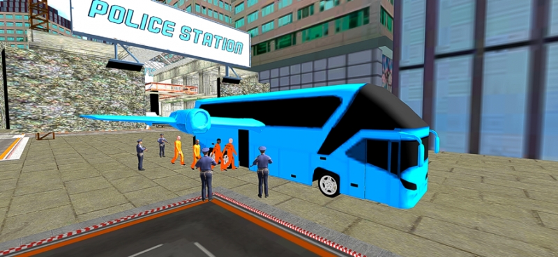 Flying Police Bus Simulator 3Dios版0