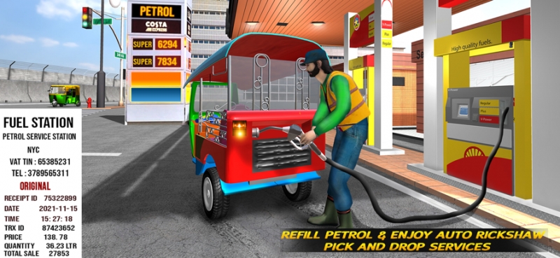 Tuk Tuk Auto Rickshaw 3D Simios版3