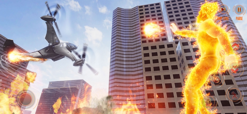 Flying Fire Captain Hero Gameios版2