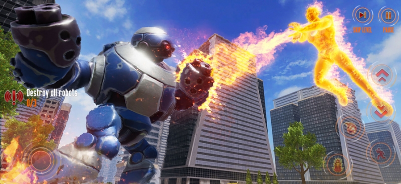 Flying Fire Captain Hero Gameios版3