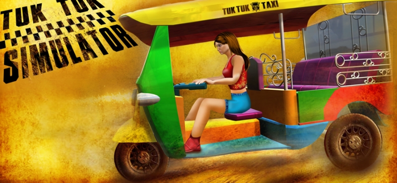 Tuk Tuk Auto Rickshaw 3D Simios版5