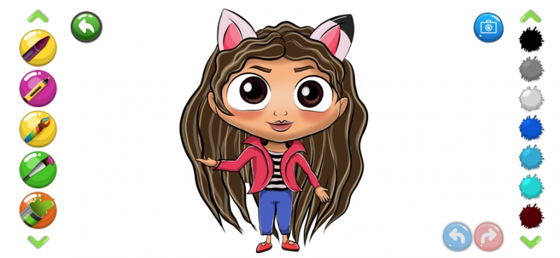 Glitter Cut Dolls Doodle Bookios版1