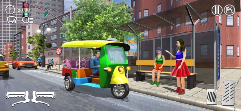 Tuk Tuk Auto Rickshaw 3D Simios版0