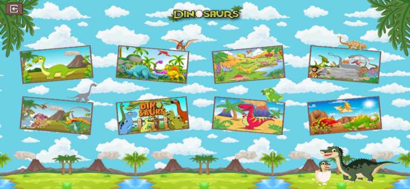 Dinosaur Puzzle & Coloringios版1