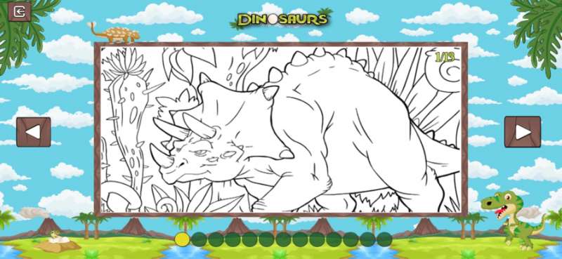 Dinosaur Puzzle & Coloringios版5