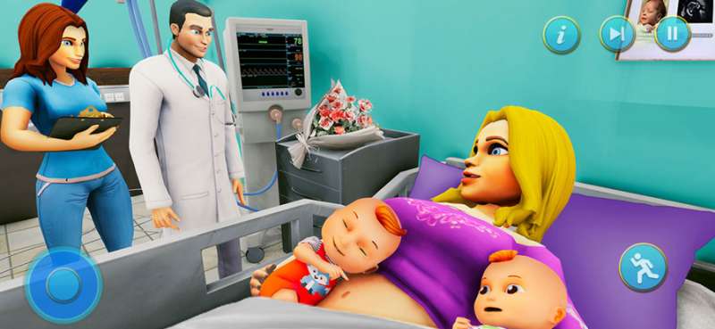 孕母亲双胞胎婴儿关心ios版1