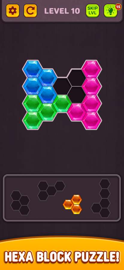Hexa Block Puzzle: Tangram Puzios版0