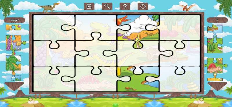 Dinosaur Puzzle & Coloringios版3