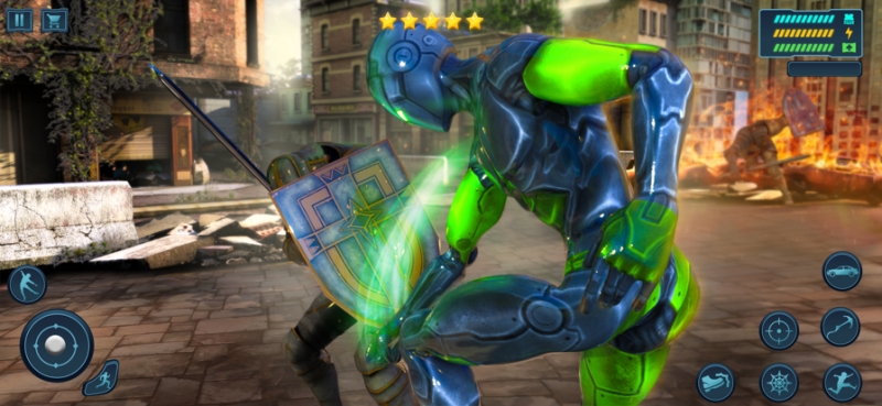 惊人的蜘蛛火柴人英雄:飞绳英雄 3Dios版2