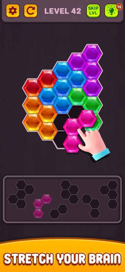 Hexa Block Puzzle: Tangram Puzios版1