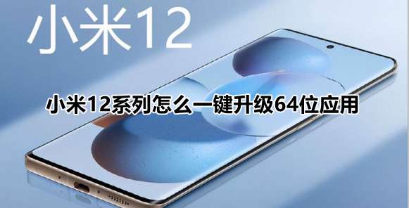 小米12系列如何一键升级64位应用