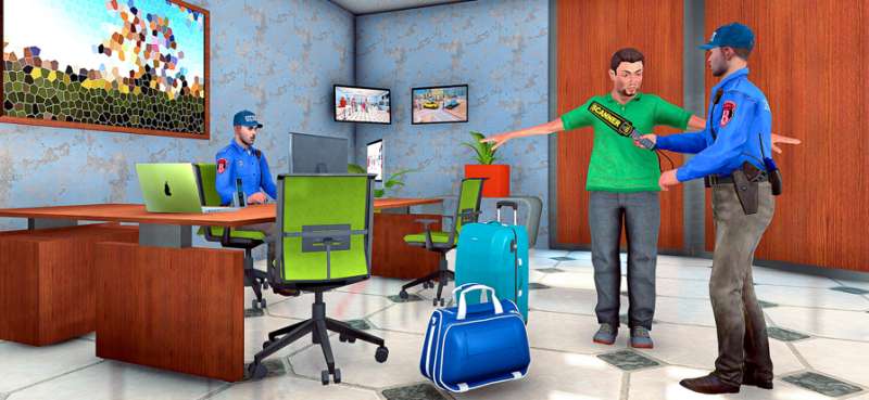 机场安全逮捕游戏边境巡逻警官:机场扫描仪ios版0