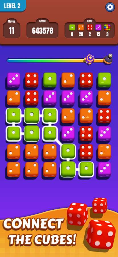 Connect the Cubes, Clear Dicesios版1