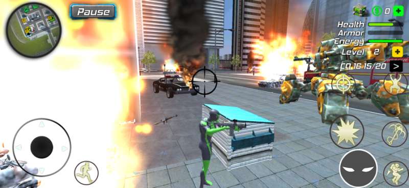 Spider Rope Flying City Heroios版0