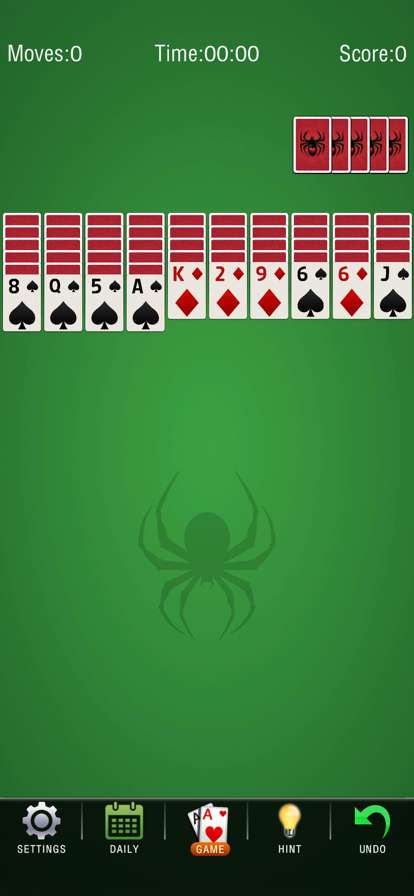 Spider Solitaire Spiderios版1