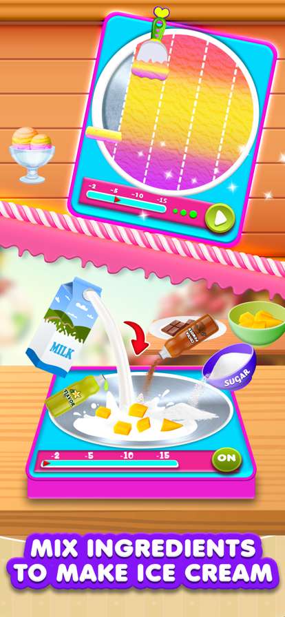 DIY冰淇淋卷制作ios版0