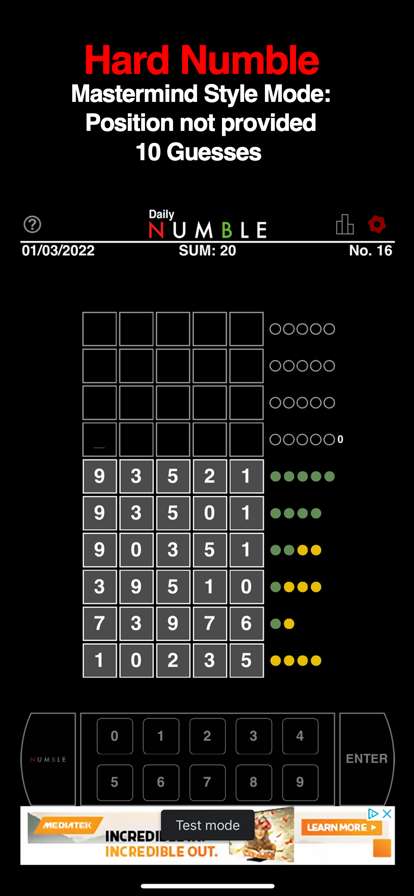 NUMBLE : Daily Mastermind!ios版4