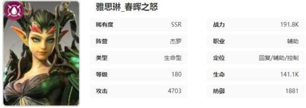 星际52区雅思琳怎么样 角色攻略一览