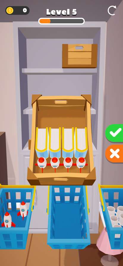 填充和整理橱柜游戏 3Dios版0
