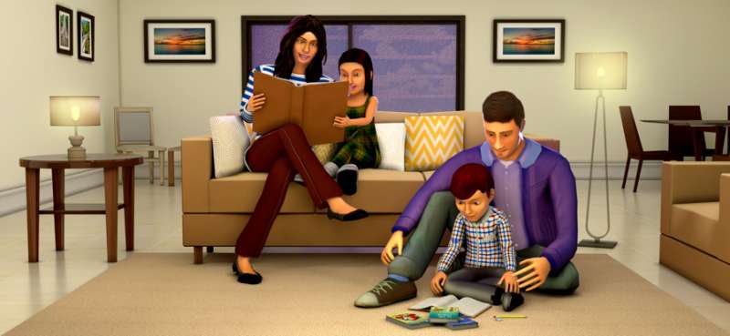 真实 虚拟 家庭 生活: 妈妈 和 爸爸 模拟器 游戏ios版1