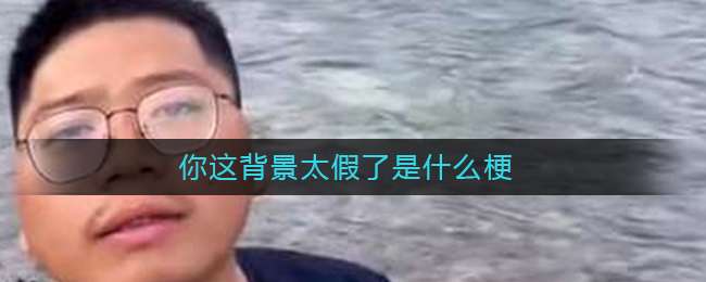 你这背景太假了是什么梗