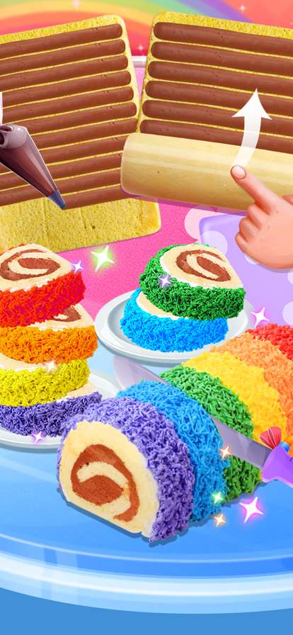 Pop It Rainbow Cake DIY Gameios版3