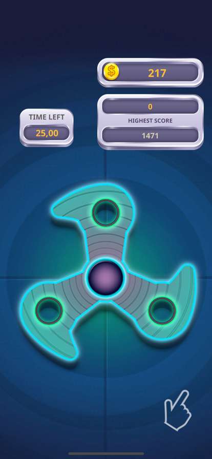 Fidget Neon Spinnerios版3