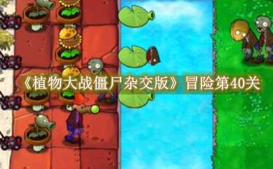 《植物大战僵尸杂交版》冒险第40关怎么通关
