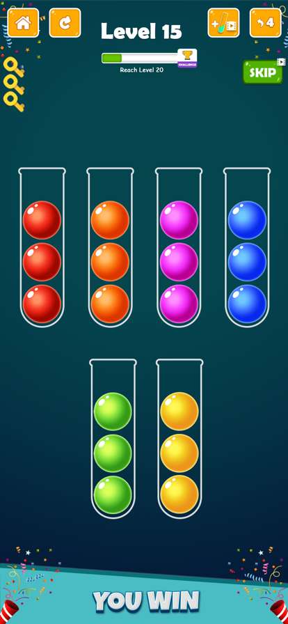 球颜色排序谜游戏ios版4