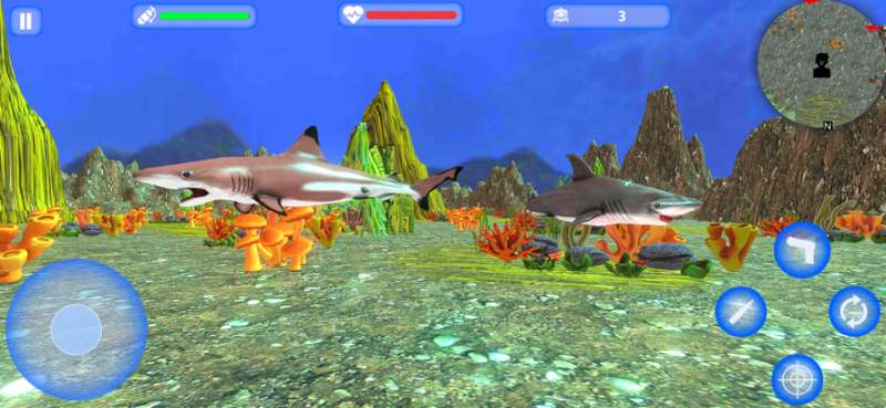 Underwater Dino Shark Huntingios版0