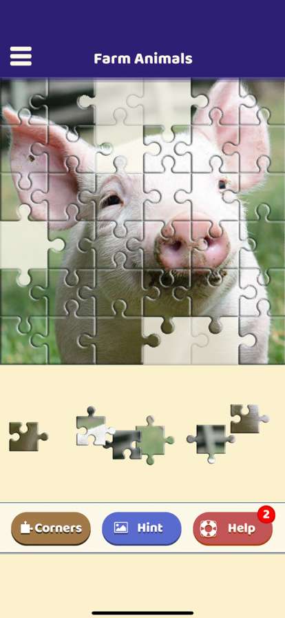 Farm Animals Jigsaw Puzzleios版3