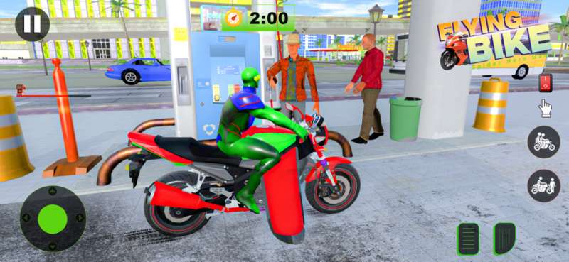 Flying Bike Spider Hero Gameios版1