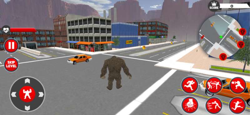 Dino Gorilla City Attack Gamesios版0