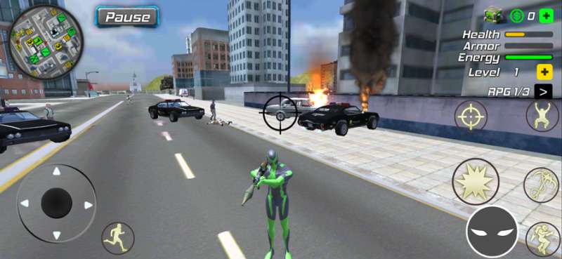 Spider Rope Flying City Heroios版2