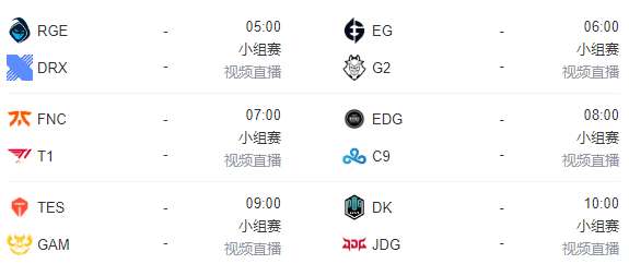 英雄联盟s12小组赛赛程预告 英雄联盟s12小组赛10月9日赛程介绍