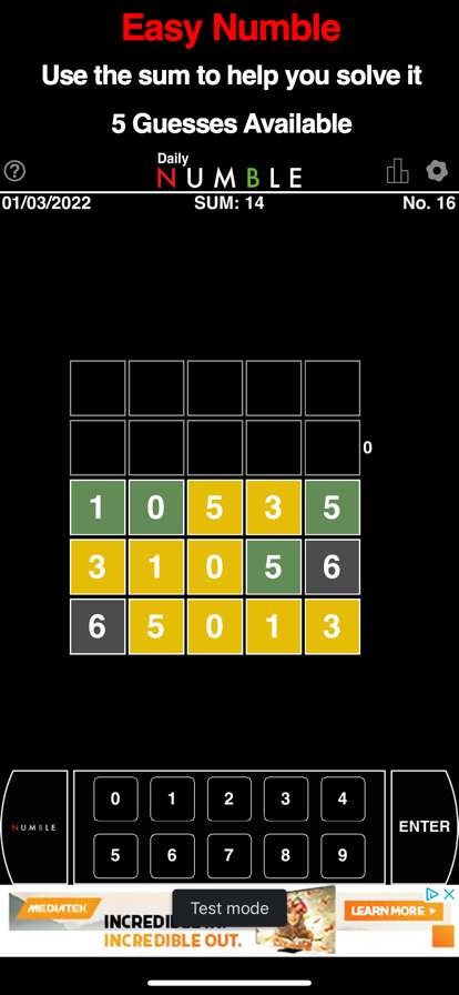 NUMBLE : Daily Mastermind!ios版0