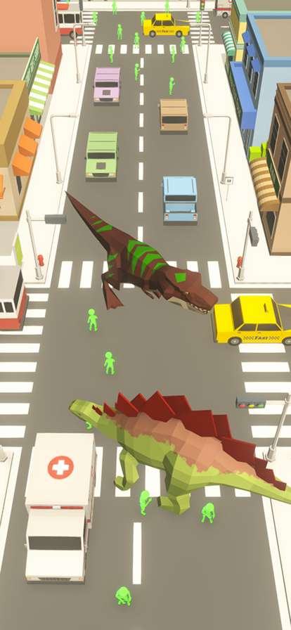 Dinosaur Rampage Dino Gamesios版1