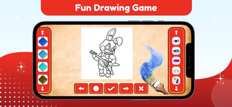 fazbear coloring Glitter Bookios版2