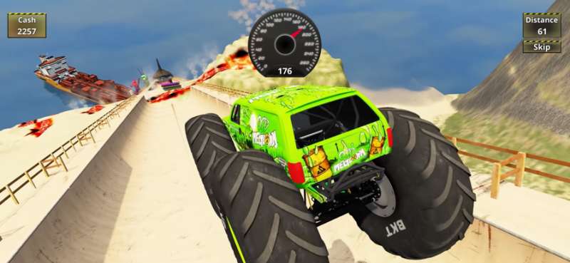 Mega Stunt Offroad Truck Crashios版0