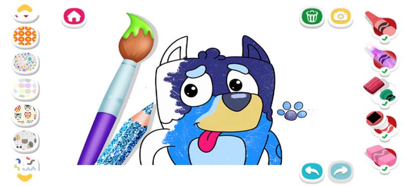Bluey Puzzle and Coloring Bookios版1
