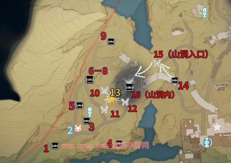 鸣潮手游荒石高地宝箱收集攻略