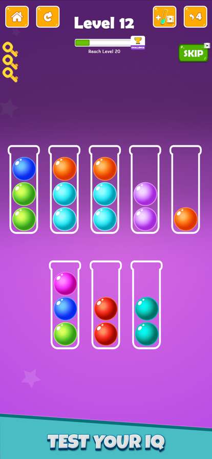 球颜色排序谜游戏ios版3
