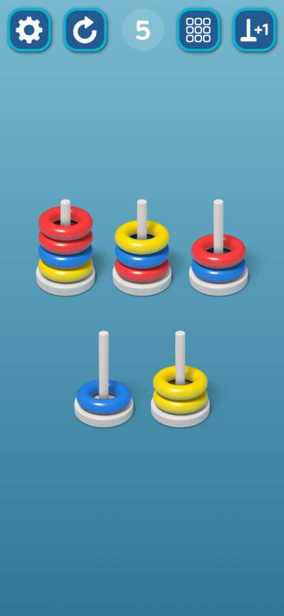彩色箍游戏 : 戒指颜色排序游戏ios版4