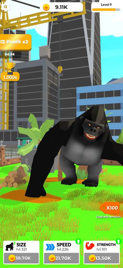 Idle Gorilla: Evolution Empireios版2