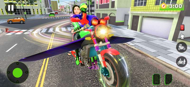 Flying Bike Spider Hero Gameios版3