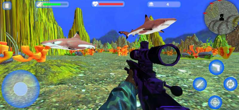 Underwater Dino Shark Huntingios版1