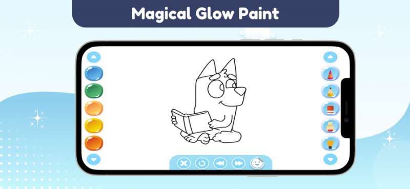 Bluey Glitter Book art Appios版2