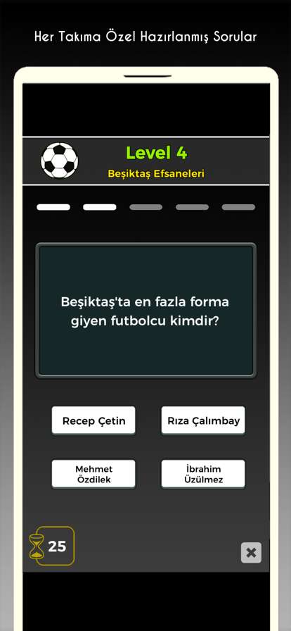 4 Büyükler: Futbol Bilgi Oyunuios版1