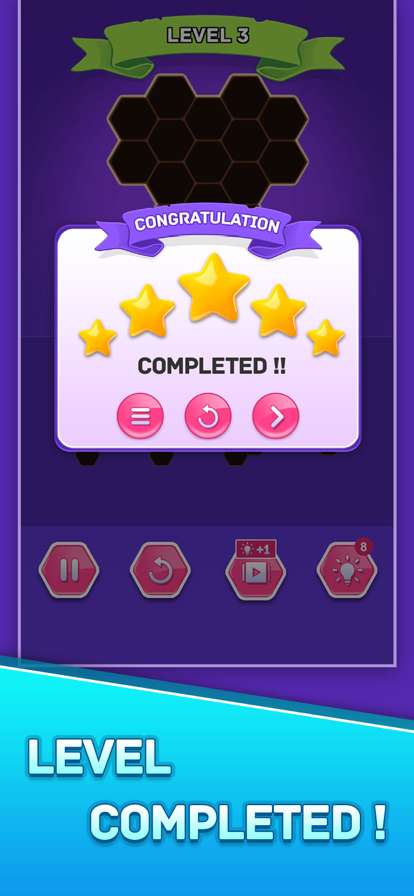 Hexa Block Puzzle Game Maniaios版4